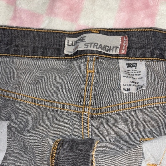 Vintage Levi’s 569 back gray denim jeans - Picture 8 of 12